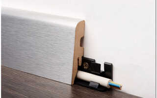 Установка пластиковых напольных плинтусов своими руками