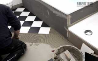 Как выполняетя укладка плитки в ванной и видео рабочих процессов