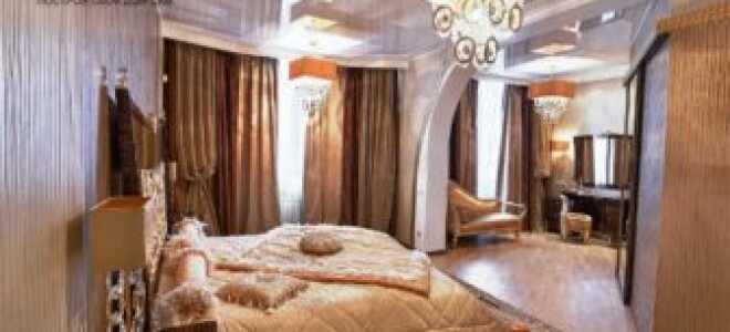 Выбираем потолок: ремонт квартир и фото спальни в различных вариациях