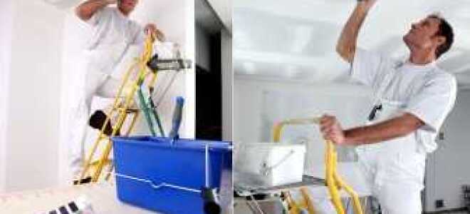 Как покрасить потолок своими руками и какие применить краски для гипсокартона?