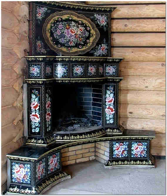 Русские изразцы в интерьере