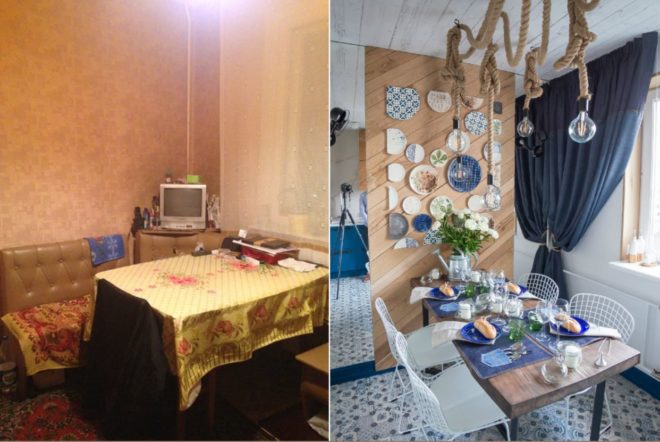 Кухня в хрущёвке до и после ремонта