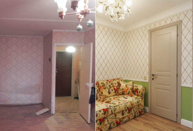 Фото перепланировки комнаты