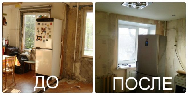 Однокомнатная хрущевка до и после ремонта