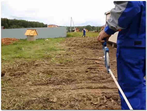 Разметка участка под забор